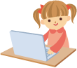 模試を受ける女の子