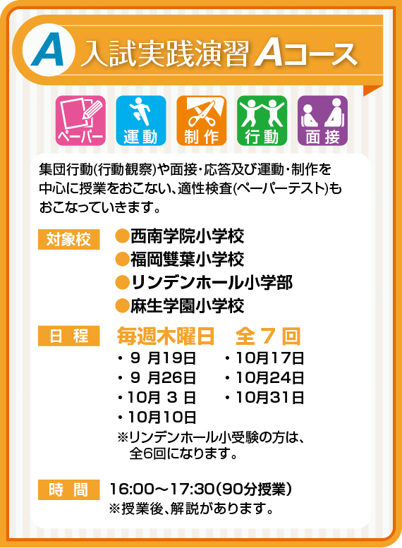 入試実践演習Aコース